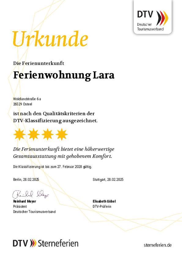 Ferienwohnung Lara "Im Herzen Von Ostfriesland" Osteel 外观 照片